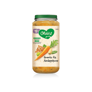Olvarit 15m18 groente kip aardappelpuree