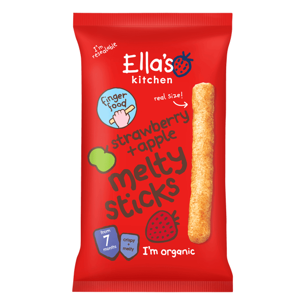 Ella's Kitchen Maize sticks aardbei + appel 7m+
