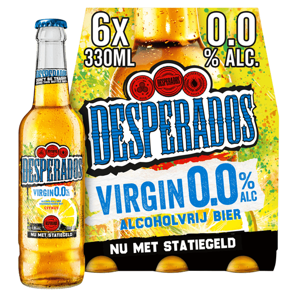 Desperados Virgin 0.0 beer bottle