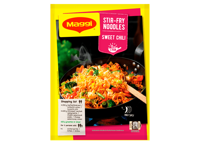Maggi Roerbaknoedels Sweet chili
