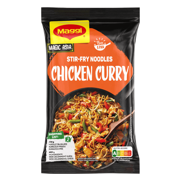 Maggi Roerbaknoedels Kip Kerrie