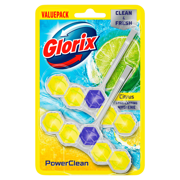 Glorix powerclean toiletblok citrus valuepack