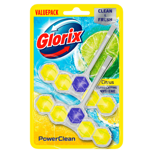 Glorix powerclean toiletblok citrus valuepack