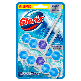 Glorix powerclean toiletblok ocean valuepack