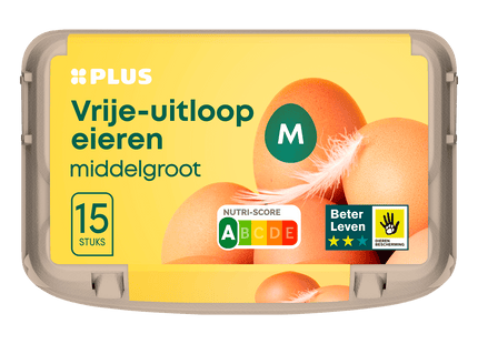 Vrije uitloop eieren Middelgroot  Dutchshopper