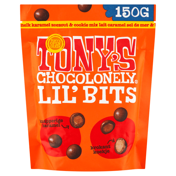 Tony's Chocolonely Lil'bits Milch-Karamell Meersalz-Keksstücke
