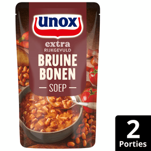 Unox Soep in zak extra gevuld bruine bonen