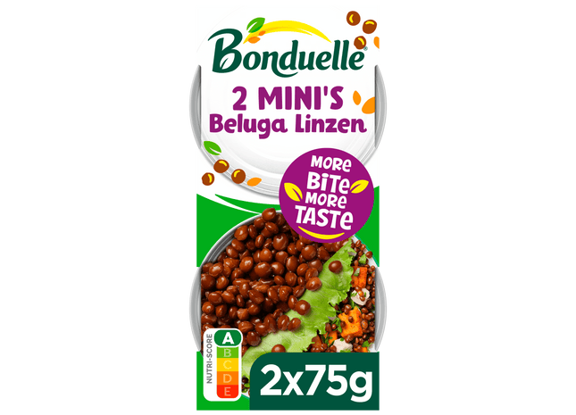 Bonduelle Beluga linzen 2 mini's