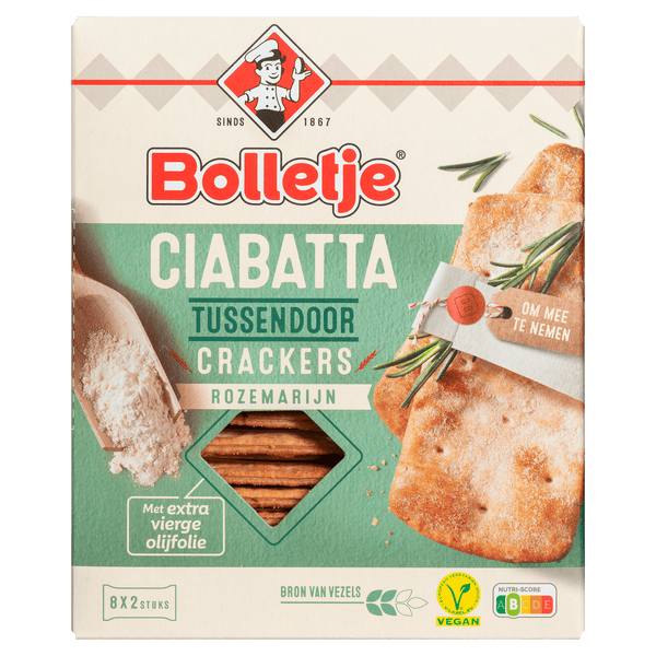 Bolletje Ciabatta Tussendoorcracker Rozemarijn
