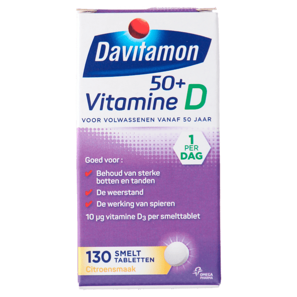 Davitamon Vitamine D 50+ smelttablet