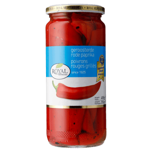 Royal Geroosterde plakken rode paprika