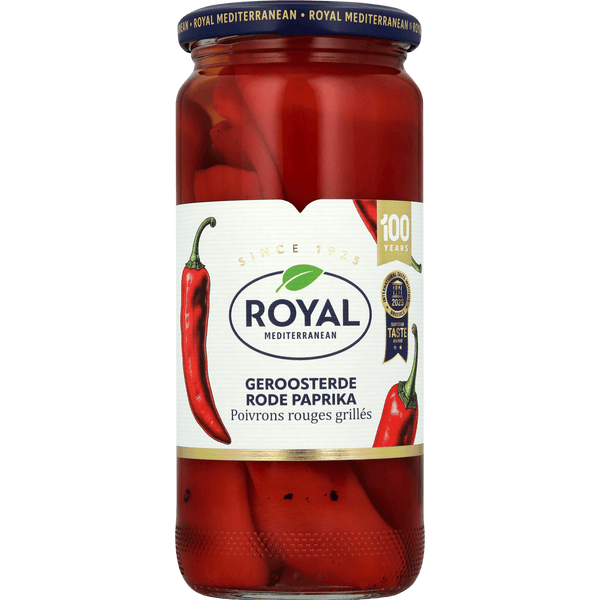 Royal Geroosterde plakken rode paprika