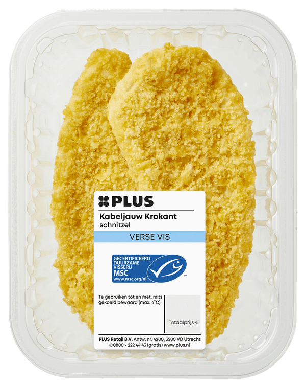 Kabeljauw Krokant schnitzel