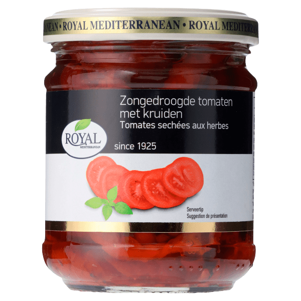 Königliche sonnengetrocknete Tomaten mit Kräutern
