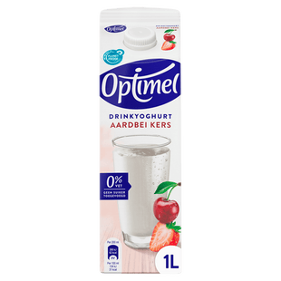 Optimel Drink aardbei-kers 0% vet