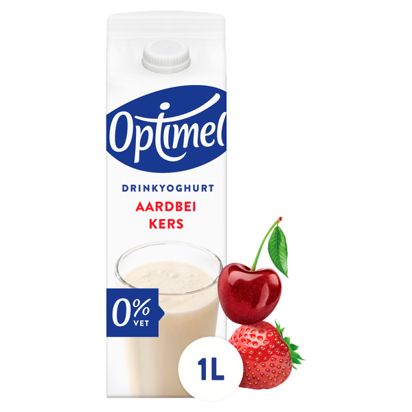 Optimel Drink strawberry-cherry 0% fat