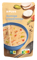 Soep in zak kippensoep