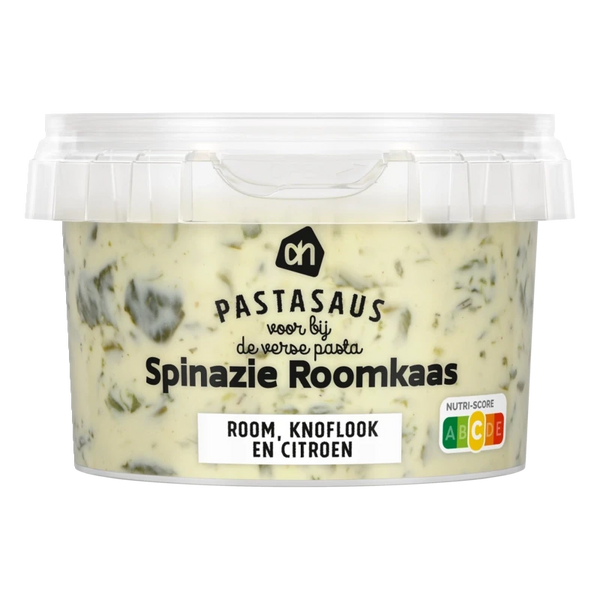 Pastasaus spinazie roomkaas