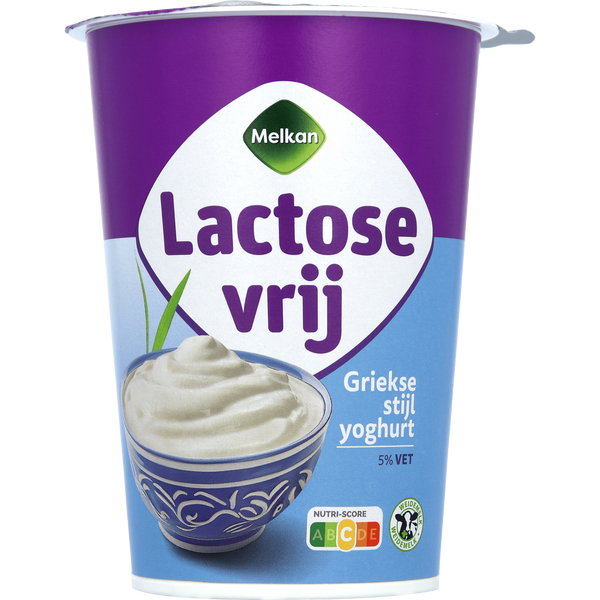 Melkan Griekse yoghurt 5% lactose vrij