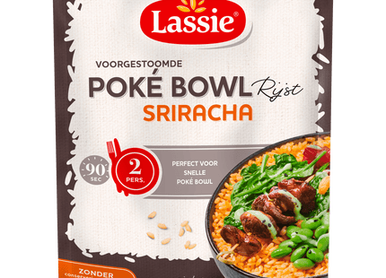 Lassie Pokébowl rice Sriracha ready-to-use