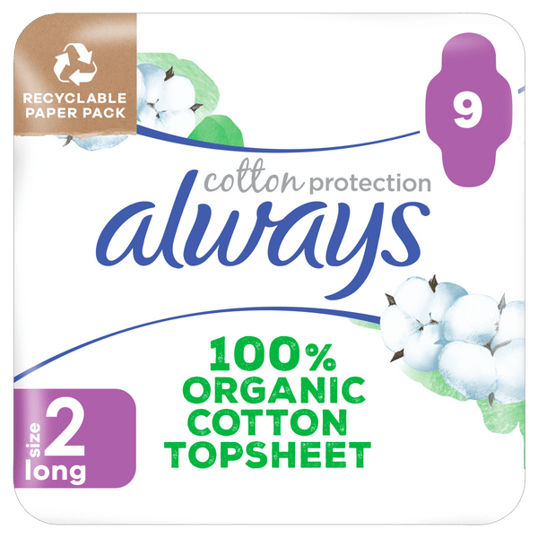 Always Cotton Damenbinden Long