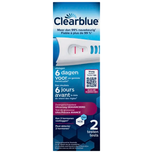 Clearblue Zwangerschapstest geavanceerd vroeg