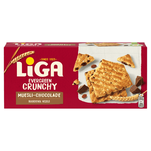 Liga EverGreen Kekse mit Müsli und Schokolade
