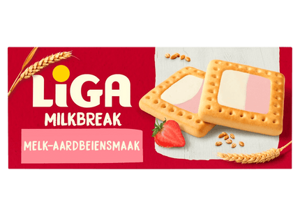 Liga Milkbreak cookies milk strawberry