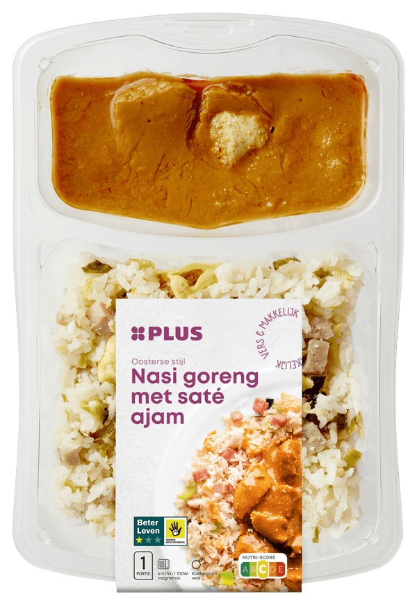 Nasi Goreng mit Hähnchenspieß