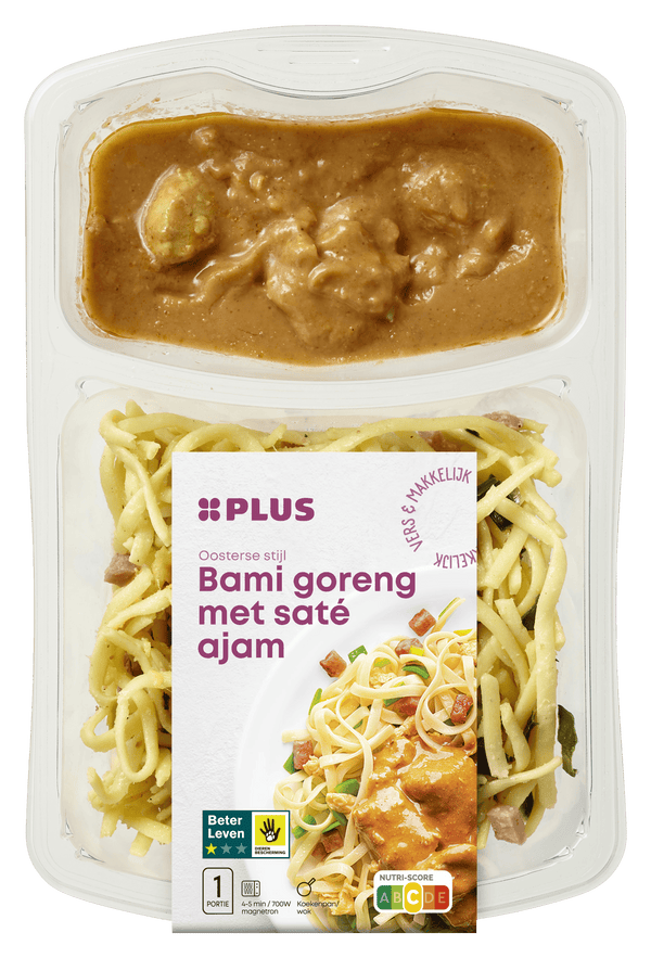 Fried Noodles with Chicken Satay