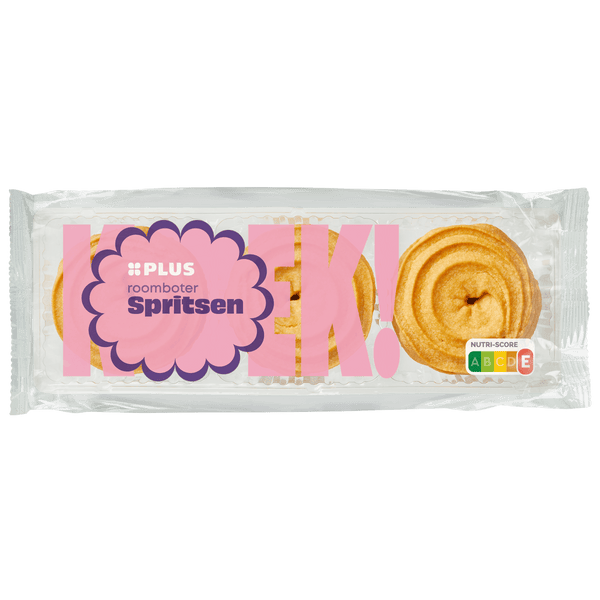Butter round spritz cookies