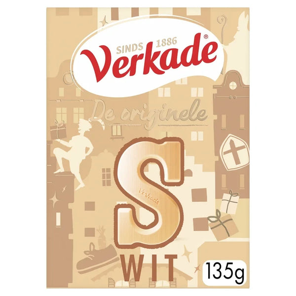 Verkade Chocolade letter wit S