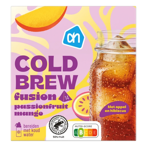 Cold brew fusion passionfruit mango