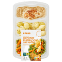 Karotten-Erbsen-Hähnchenbrust in Pfefferrahmsauce