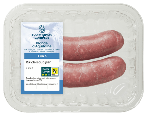 Boerentrots Rundersaucijzen 2 stuks