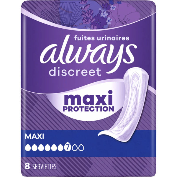 Always Discreet maxi protection pantyliners