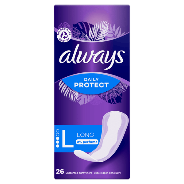 Always panty liners protect long 0% perfume