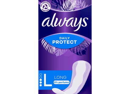 Always panty liners protect long 0% perfume