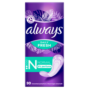 Always inlegkruisjes fresh normal 0% perfume