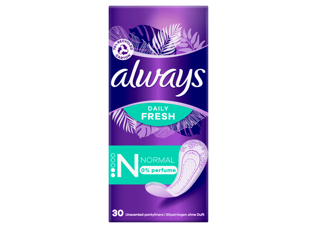 Always inlegkruisjes fresh normal 0% perfume