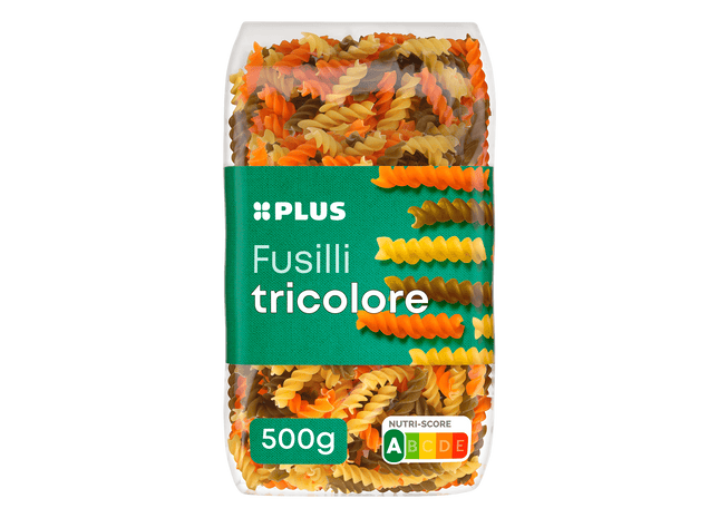 Fusilli tricolore