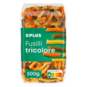 Tricolored spiral pasta