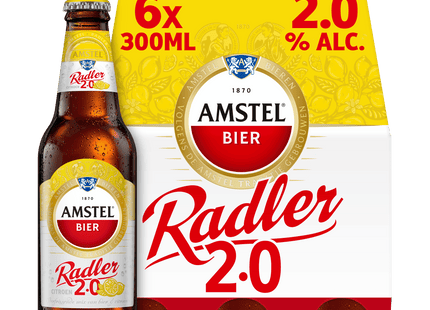 Amstel Radler lemon beer bottle