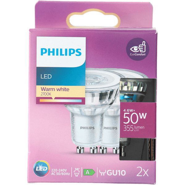 Philips LED 50W spot GU10 niet dimbaar  Dutchshopper