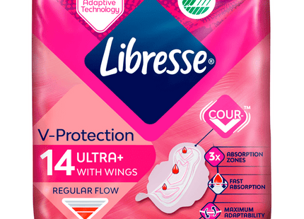 Libresse Sanitary towel ultra normal wing