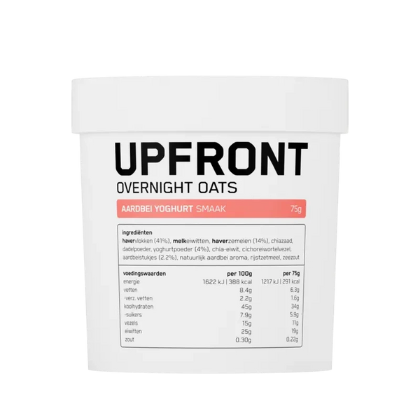 Upfront Overnight oats aardbei yoghurt smaak