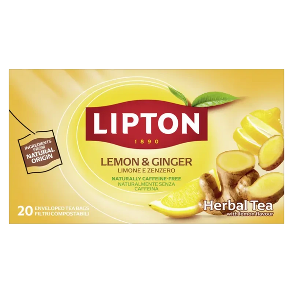Lipton Lemon & ginger herbal tea