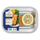 Ovenschotel zalm huid citroen knoflook