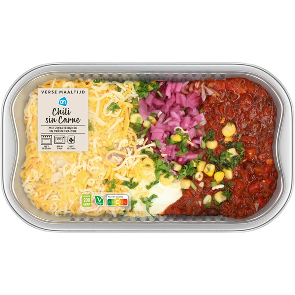 Verse maaltijd chili sin carne