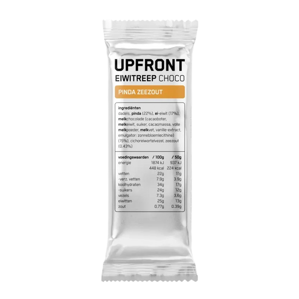 Upfront Eiwitreep choco pinda zeezout